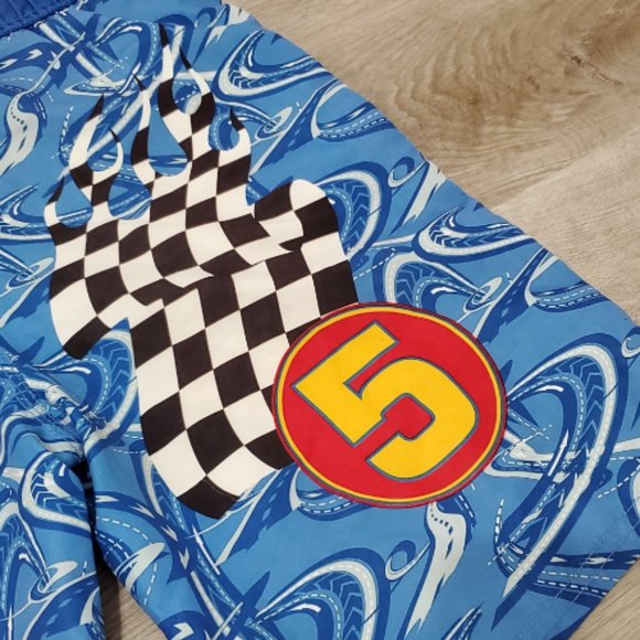 Speed Racer Boys Swim Trunks Size 8/10 (Small) - Blue, Car #5 - Picture 13 of 15